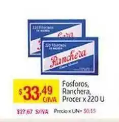 Medamax Fosforos, Ranchera, Procer x 220 u oferta