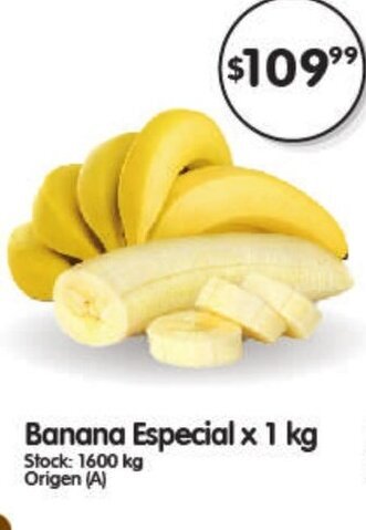 Supermercados Buenos Días Banana Especial x 1kg oferta