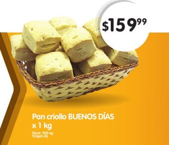 Supermercados Buenos Días Buenos Días Pan criollo x 1kg oferta