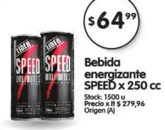 Supermercados Buenos Días Speed Bebida energizante x 250cc oferta