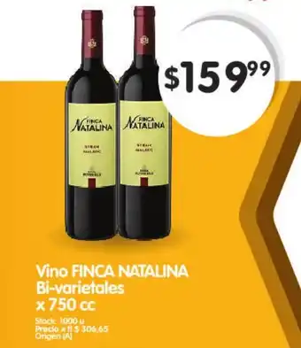 Supermercados Buenos Días Finca Natalina Vino Bi-Varietales x 750cc oferta