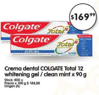 Supermercados Buenos Días Colgate Crema dental total 12 x 90g oferta