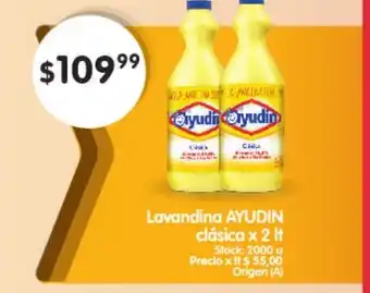Supermercados Buenos Días Ayudin Lavandina clásica x 2lt oferta