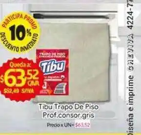 Medamax Tibu Trapo de Piso Prof. consor. gris oferta