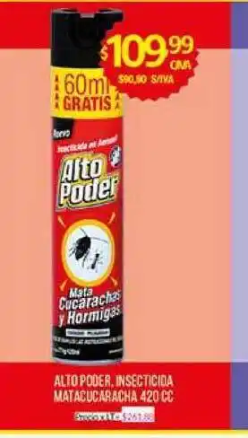 Alto Poder Insecticida Matacucaracha 420 cc