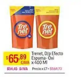 Trenet D/p Efecto Espuma - Oxi x 400 ml