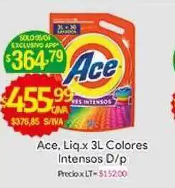 Medamax Ace Liq. x 3L Colores Intensos D/p oferta