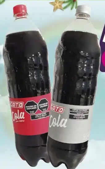Coto GASEOSA COLA ORIGINAL/SUAVE COTO, BOT. X 2,25 LT oferta