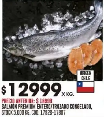 Coto SALMON PREMIUM ENTERO/TROZADO CONGELADO oferta