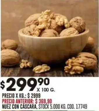 Coto NUEZ CON CASCARA oferta