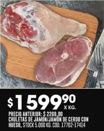 Coto CHULETAS DE JAMON/JAMON DE CERDO CON HUESO oferta