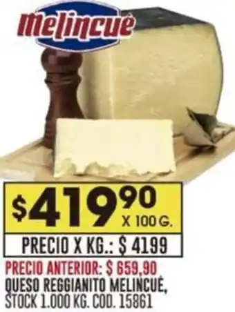 Coto QUESO REGGIANITO MELINCUÉ X 100G oferta