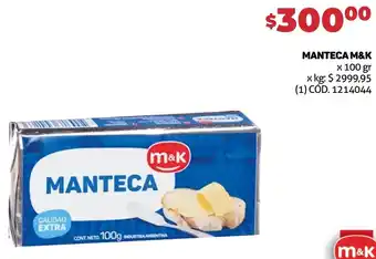 Makro MANTECA M&K x 100 gr oferta
