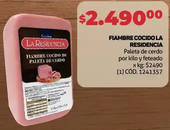 Makro FIAMBRE COCIDO LA RESIDENCIA oferta