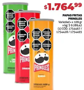 Makro PAPAS FRITAS PRINGLES 109gr oferta