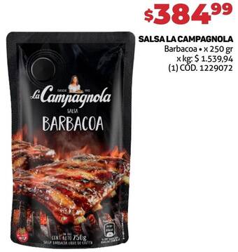 Makro SALSA LA CAMPAGNOLA 250 gr oferta