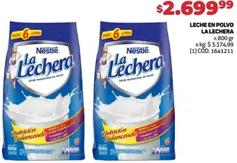 Makro LECHE EN POLVO LA LECHERA x 800 gr oferta