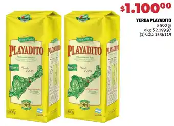 Makro YERBA PLAYADITO x 500 gr oferta