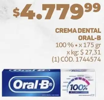 Makro CREMA DENTAL ORAL-B 100% x 175gr oferta