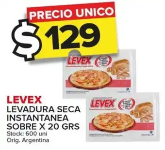 Carrefour Maxi LEVEX LEVADURA SECA INSTANTANEA SOBRE X 20 GRS oferta