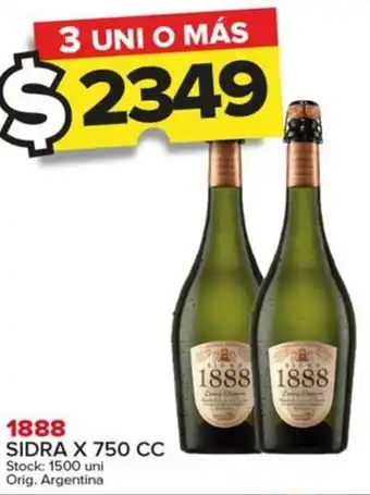 Carrefour Maxi 1888 SIDRA X 750 CC oferta