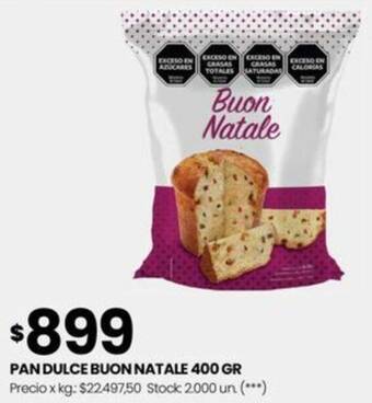 Changomas PAN DULCE BUON NATALE 400 GR oferta