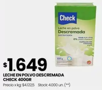Changomas LECHE EN POLVO DESCREMADA CHECK 400GR oferta
