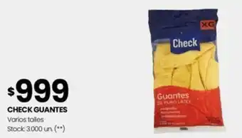 Changomas CHECK GUANTES CHECK Varios talles oferta