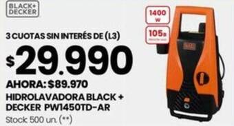 Changomas HIDROLAVADORA BLACK+ DECKER PW1450TD-AR oferta