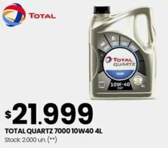 Changomas TOTAL QUARTZ 7000 10W40 4L oferta