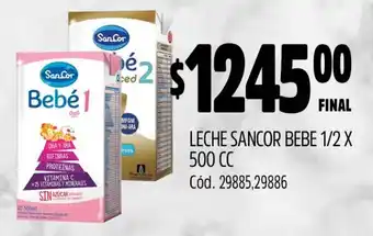 Supermercados Yaguar LECHE SANCOR BEBE 1/2 X 500 CC oferta