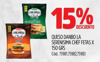 Supermercados Yaguar QUESO DANBO LA SERENISIMA CHEF FETAS X 150 GRS oferta