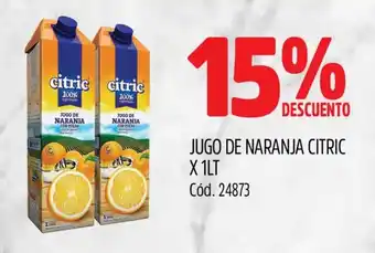 Supermercados Yaguar JUGO DE NARANJA CITRIC X 1LT oferta