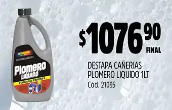 Supermercados Yaguar DESTAPA CAÑERIAS PLOMERO LIQUIDO 1LT oferta