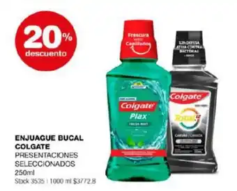 Atomo Conviene ENJUAGUE BUCAL COLGATE PRESENTACIONES SELECCIONADOS 250ml oferta