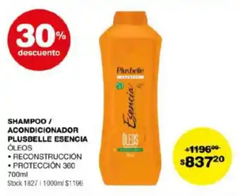 Atomo Conviene SHAMPOO / ACONDICIONADOR PLUSBELLE ESENCIA ÓLEOS 700ml oferta