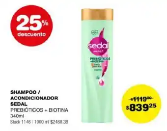 Atomo Conviene SHAMPOO / ACONDICIONADOR SEDAL PREBIÓTICOS + BIOTINA 340ml oferta