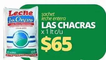 Las Chacras Sachet Leche Entera x 1 lt