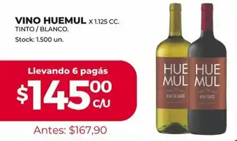 Supermercados Tadicor Huemul Vino x 1.125 cc oferta