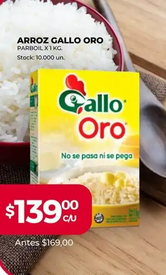 Supermercados Tadicor Arroz Gallo Oro x 1 kg oferta