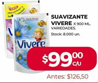 Supermercados Tadicor Vivere Suavizante x 900 ml oferta