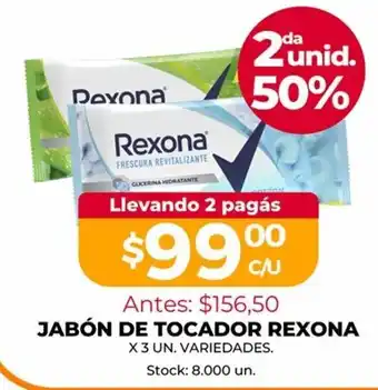 Supermercados Tadicor Rexona Jabón De Tocador x 3 un oferta