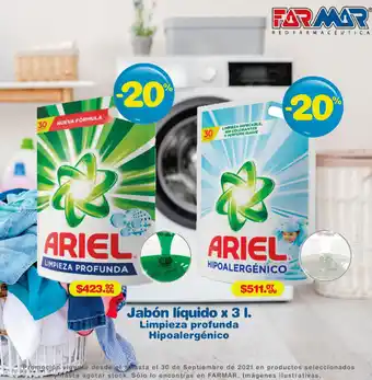 Ariel Jabón liquido x 3l