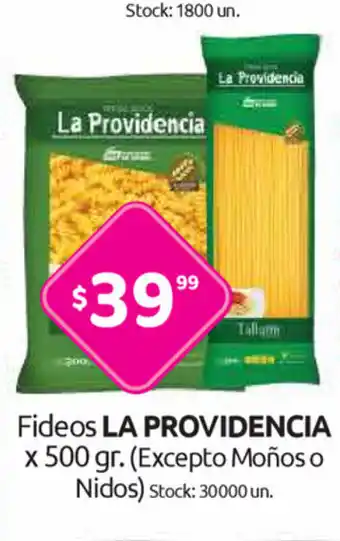 Cordiez La Providencia Fideos x 500gr oferta