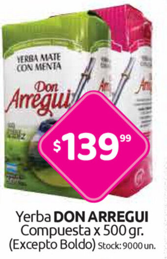 Cordiez Don Arregui Yerba Compuesta x 500gr oferta