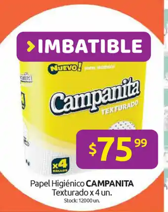 Cordiez Campanita Papel Higienico Texturado x 4un oferta