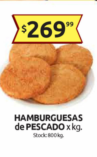 Cordiez Hamburguesas de Pescado x kg oferta