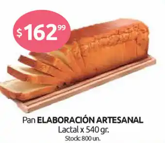 Cordiez Pan Elaboracíon Artesanal Lactal x 540gr oferta