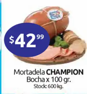 Cordiez Champion Mortadela Bocha x 100gr oferta