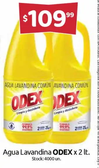 Cordiez Odex Agua Lavandina x 2lt oferta